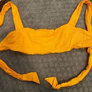 Monday Swimwear Puerto Rico Top - Tangerine Rib